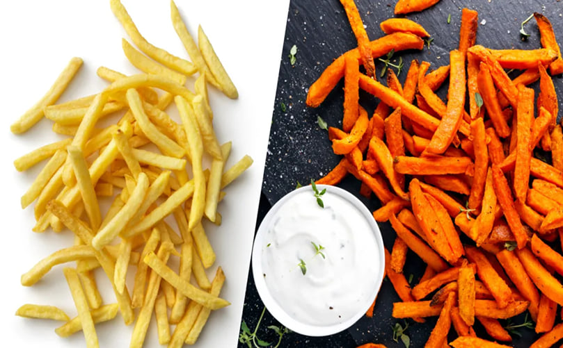 Sweet Potato Fries vs. Regular Fries Sweet Potato Fries vs. Regular Fries