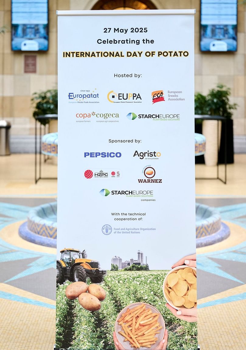 Symbolic welcome to Brussels for the International Day of Potato 2025, featuring leading industry sponsors and co-hosting associations. Symbolic welcome to Brussels for the International Day of Potato 2025, featuring leading industry sponsors and co-hosting associations.