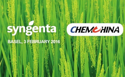 ChemChina to acquire Syngenta at a value of over US$ 43 billion ChemChina to acquire Syngenta at a value of over US$ 43 billion