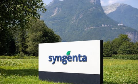 Syngenta Sign near its production location in Monthey, Switzerland Syngenta Sign near its production location in Monthey, Switzerland