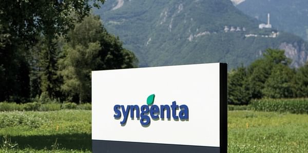 Syngenta Sign near its production location in Monthey, Switzerland 