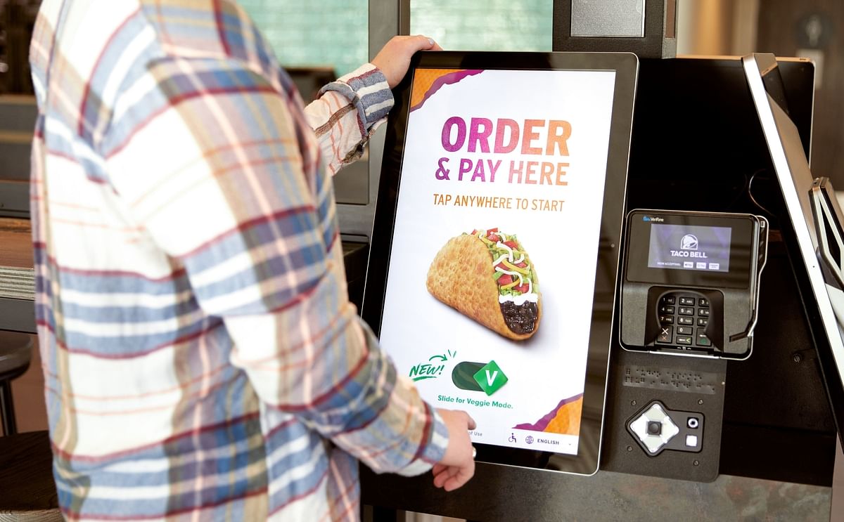 Taco Bell introduces 'Veggie Mode', a single-swipe feature that instantly transforms the menu to show only vegetarian items on self-service ordering kiosks in the United States.