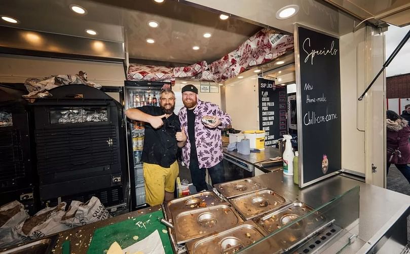 Tamworth's Spudman with Tom Walker Tamworth's Spudman with Tom Walker