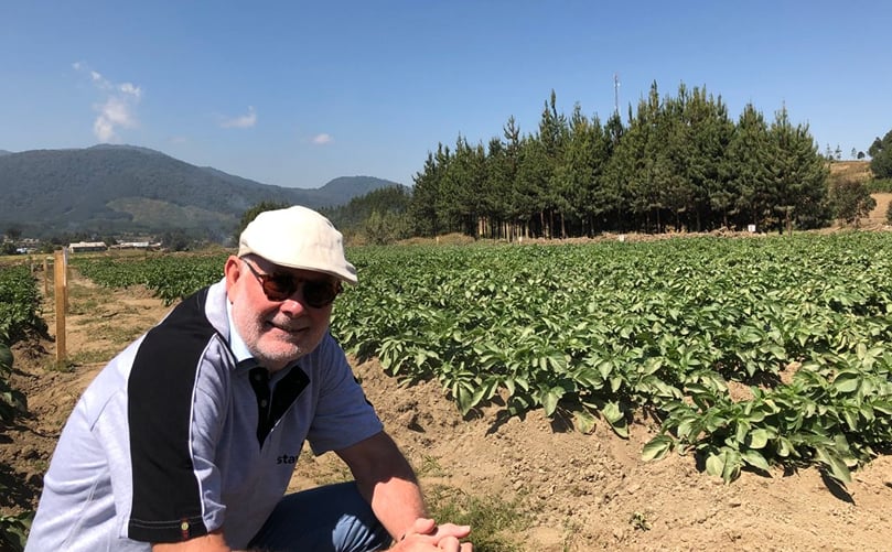 Jeroen Verheul, Dutch ambassador to Tanzania, visiting the potato trial plot near Mbeya in Tanzania (Courtesy: @Verheul_Jeroen) Jeroen Verheul, Dutch ambassador to Tanzania, visiting the potato trial plot near Mbeya in Tanzania (Courtesy: @Verheul_Jeroen)