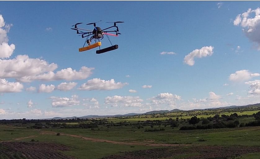 Flying a specially equipped drone, a team of CIP researchers from South America and Africa has successfully used remote-sensing technology to obtain data on orange-fleshed sweetpotato fields in East Africa. 