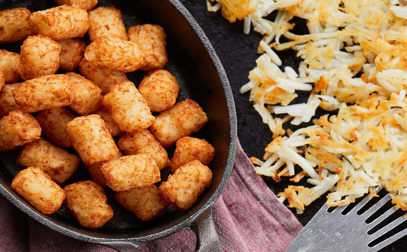 Tater tots, also called potato tot Tater tots, also called potato tot