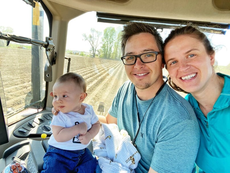 GRANT 4-D FARM'S Chief Operations Officer Taylor Grant and his family Grant 4-D Farm's Chief Operations Officer Taylor Grant and his family