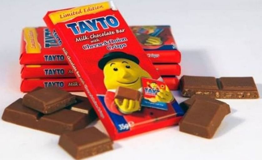 Tayto launches Chocolate bar with cheese and onion chips
