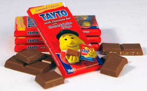 Tayto launches Chocolate bar with cheese and onion chips Tayto launches Chocolate bar with cheese and onion chips