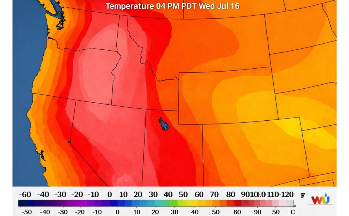 Current temperatures in the Pacific North West (Courtesy KREM.com) Current temperatures in the Pacific North West (Courtesy KREM.com)