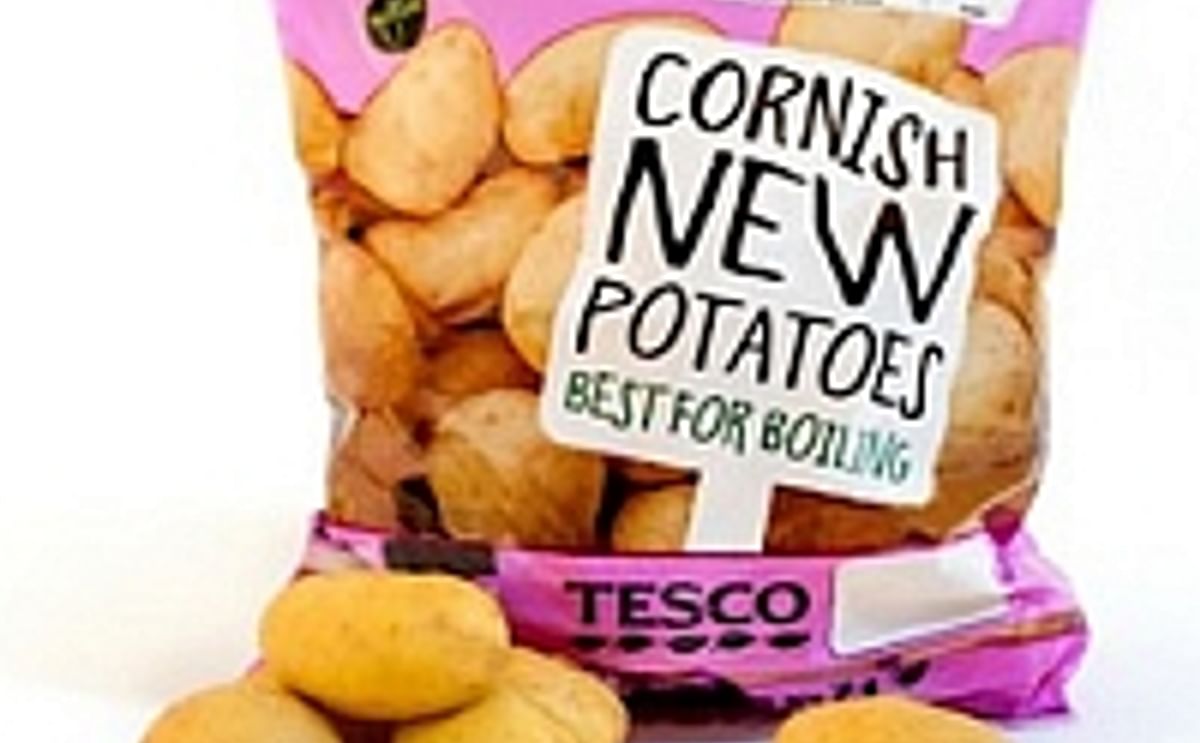 First Cornish potatoes at Tesco
