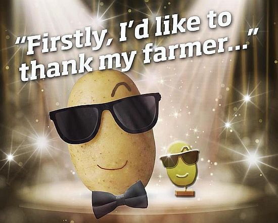 Some of the images used for the EU potato promotion campaign.