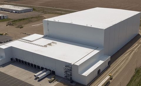 The 138-foot-tall high bay warehouse. The 138-foot-tall high bay warehouse.