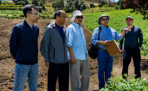 La delegación china tuvo la oportunidad de visitar algunas fincas en los cantones de Alvarado y Oreamuno de Cartago La delegación china tuvo la oportunidad de visitar algunas fincas en los cantones de Alvarado y Oreamuno de Cartago