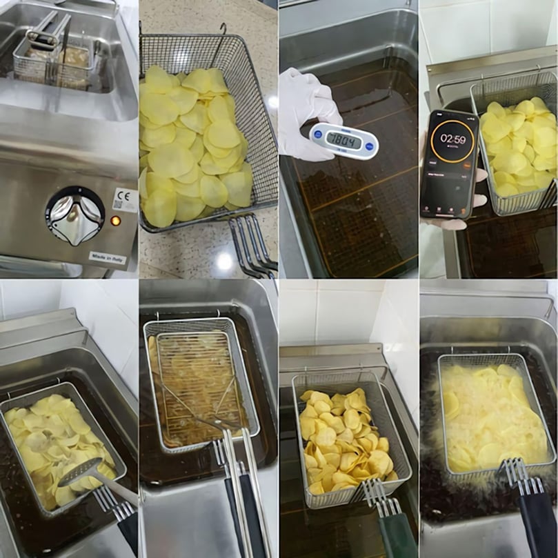 Frying process Frying process