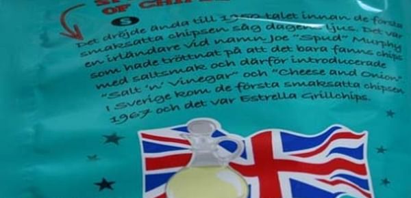  the disputed flag on Estrellas chip package (Source: The local)