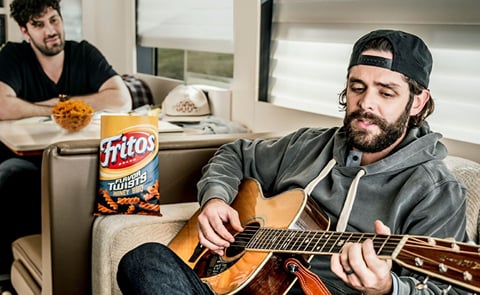 Thomas Rhett, the 2021 Academy of Country Music Male Artist of the Year, joins the iconic corn chip brand Frito Lay Thomas Rhett, the 2021 Academy of Country Music Male Artist of the Year, joins the iconic corn chip brand Frito Lay