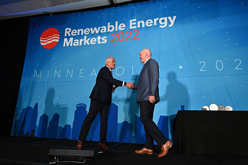 Tim Huffcutt (right) accepting award on RPE's behalf Tim Huffcutt (right) accepting award on RPE's behalf