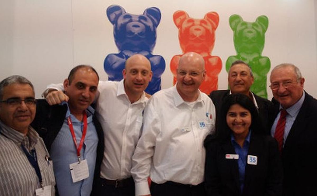 During the Interpack, tna sold a NID M3000 starch mogul to Maya Food Industries ltd.  Pictured in photo from right to left: Isaac Machlin - tna agent, Morris Waysman - General Manager - Maya Foods, Morli Shah - tna group solutions manager, Peter Pellizari