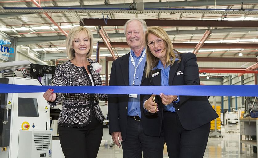 The official ribbon cutting! From left to right: Hon. Heidi Victoria MP (Member for Bayswater District), Alf Taylor (managing director and co-founder) and Nadia Taylor (director and co-founder)
