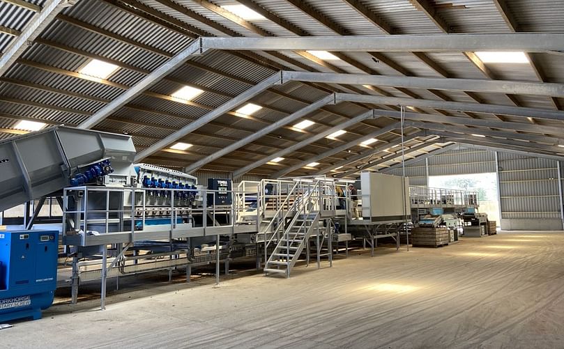 TOMRA 3A integrated in the overall potato line Tomra 3A