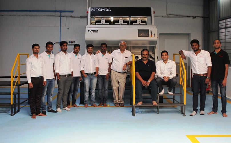 TOMRA Food team at the demo center in Bengaluru, India. TOMRA Food team at the demo center in Bengaluru, India.