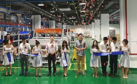 Opening Ceremony of the expanded TOMRA / Compac manufacturing site in Kunshan near Shanghai, China Opening Ceremony of the expanded TOMRA / Compac manufacturing site in Kunshan near Shanghai, China