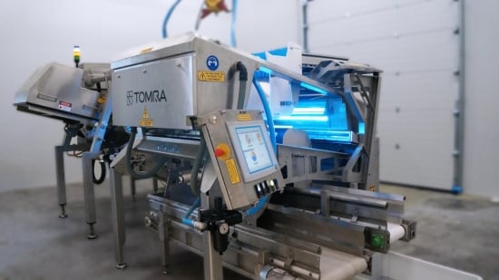 The new cold room at TOMRA's Leuven test and demonstration Center The new cold room at TOMRA's Leuven test and demonstration Center