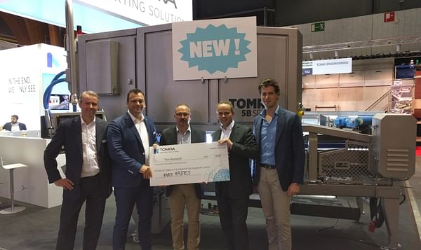 TOMRA and Farm Frites donate €2,000 to UNICEF in Golden Fry Contest at Interpom | Primeurs