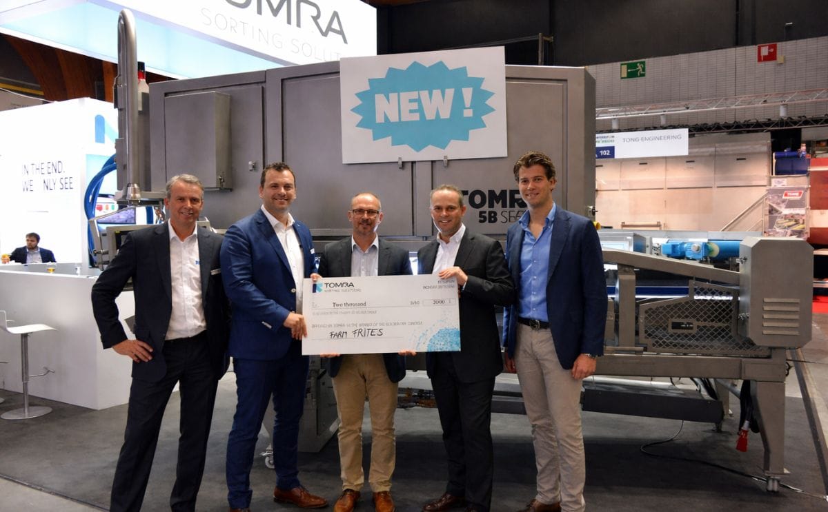 TOMRA and Farm Frites donate €2,000 to UNICEF in Golden Fry Contest at Interpom | Primeurs TOMRA and Farm Frites donate €2,000 to UNICEF in Golden Fry Contest at Interpom | Primeurs