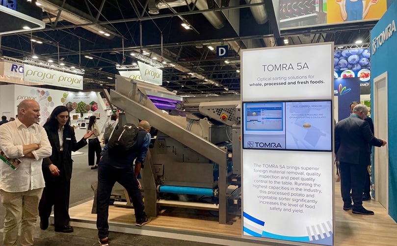 Experimenta la eficiencia y precisión de TOMRA 5A en Fruit Attraction 2024, una solución de vanguardia para la clasificación de patatas, zanahorias y más Experimenta la eficiencia y precisión de TOMRA 5A en Fruit Attraction 2024, una solución de vanguardia para la clasificación de patatas, zanahorias y más