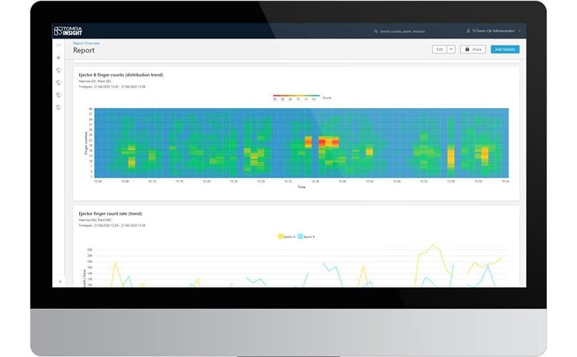 TOMRA Insight's data-gathering helps processors in near real-time and retrospect. TOMRA Insight's data-gathering helps processors in near real-time and retrospect.