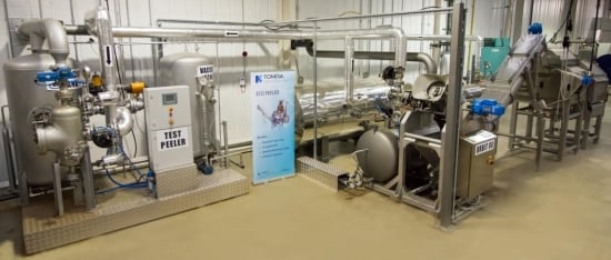 The Research Centre is equipped with a peeling line capable of peeling at high and low steam pressure to match customers site setup. Eamonn Cullen: "We are delighted with the new peeling lab. The line provides us with the ability to demonstrate the performance that customers should expect from a TOMRA steam peeling line. It will also enable us to evaluate new developments and demonstrate performance on customers raw material. Ultimately, customers will benefit from our investment and that is always our goal." The Research Centre is equipped with a peeling line capable of peeling at high and low steam pressure to match customers site setup. Eamonn Cullen: "We are delighted with the new peeling lab. The line provides us with the ability to demonstrate the performance that customers should expect from a TOMRA steam peeling line. It will also enable us to evaluate new developments and demonstrate performance on customers raw material. Ultimately, customers will benefit from our investment and that is always our goal."