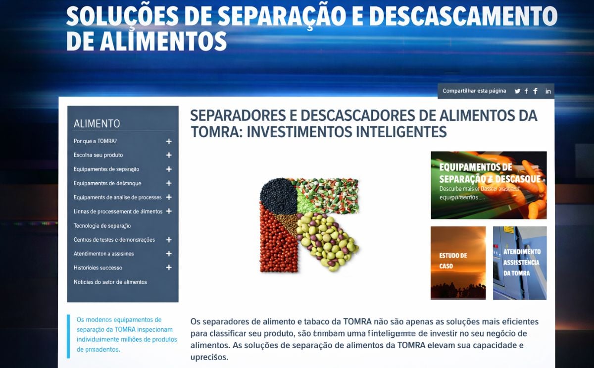 TOMRA Sorting Food has launched its Portuguese website TOMRA Sorting Food has launched its Portuguese website