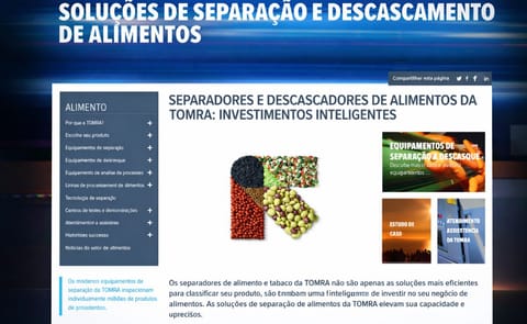 TOMRA Sorting Food has launched its Portuguese website, which can be found at https://www.tomra.com/pt/food. TOMRA Sorting Food has launched its Portuguese website, which can be found at https://www.tomra.com/pt/food.