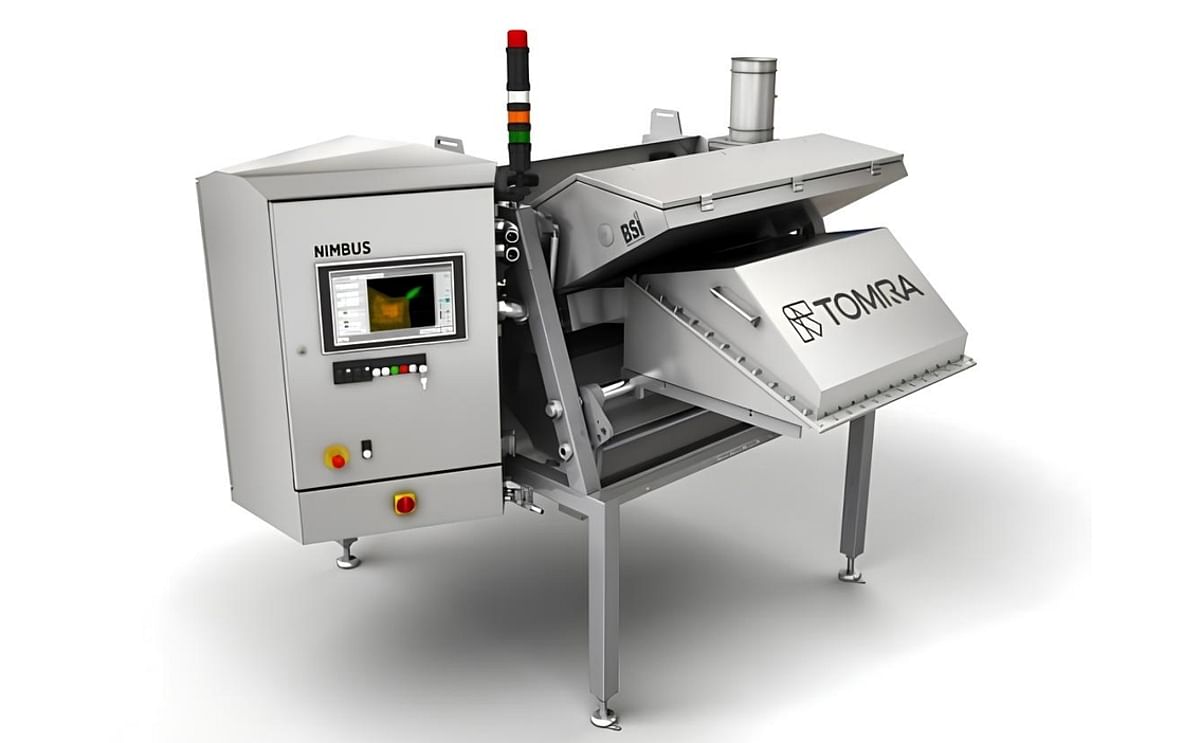TOMRA's Nimbus free-fall sorter with Biometric Signature Identification (BSI) technology TOMRA's Nimbus free-fall sorter with Biometric Signature Identification (BSI) technology