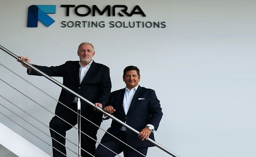 Ashley Hunter, head of TOMRA Sorting Food (left)  and Thomas Molnar, global sales and marketing communications director (right)