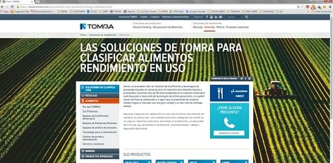 TOMRA has launched a Spanish version of its website
