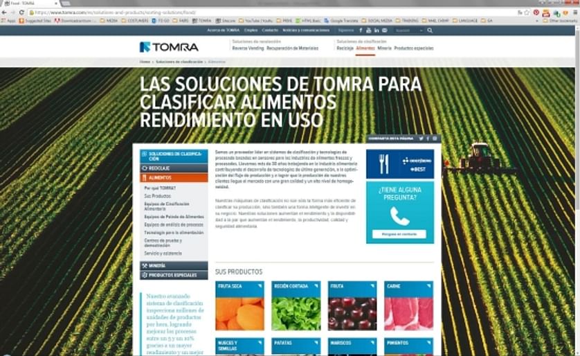 TOMRA has launched a Spanish version of its website