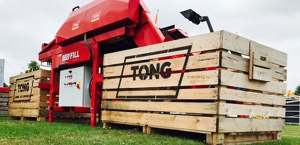 Tong Engineering EasyFill Box Filler ready for demonstrations at Potato Europe