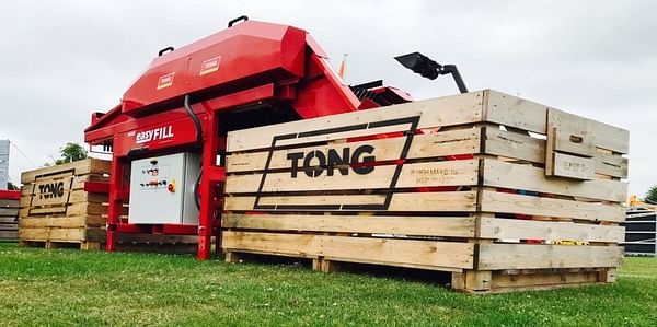 Tong Engineering EasyFill Box Filler ready for demonstrations at Potato Europe