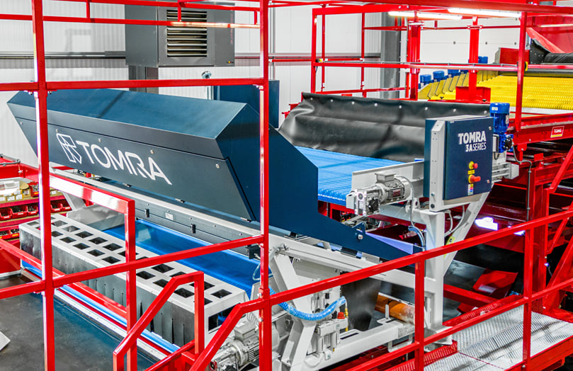 Tong's FieldLoad PRO and TOMRA's 3A optical sorting machines Tong's FieldLoad PRO and TOMRA's 3A optical sorting machines
