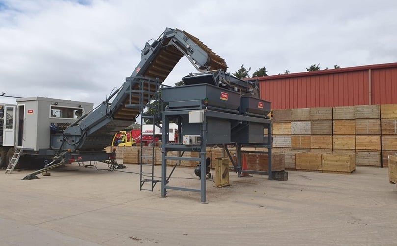 The FieldLoad PRO and high capacity MonstaFill box filler at Whitewater Potatoes The FieldLoad PRO and high capacity MonstaFill box filler at Whitewater Potatoes