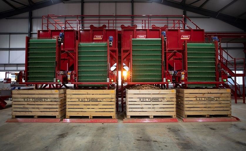 Tong Engineering designed and custom-built a seed potato grading facility for B&C Farming