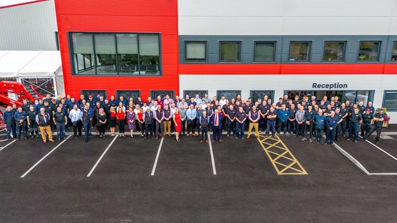 Tong workforce outside factory Tong workforce outside factory