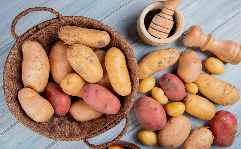 Diversity of Global Potato Varieties Based on Skin Color, Shape, and Market Type