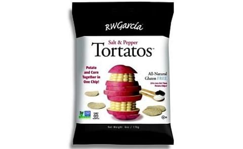 Tortatos: a new half corn, half potato chip from tortilla chip maker RW Garcia Tortatos: a new half corn, half potato chip from tortilla chip maker RW Garcia