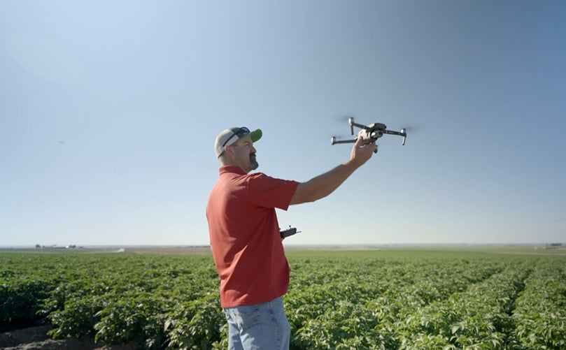 Harnessing Technology: Travis Meacham Uses Drones to Monitor Crop Health at Friehe Farms Robert