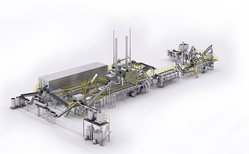 Turnkey French Fry and Potato Specialties Processing Line Turnkey French Fry and Potato Specialties Processing Line