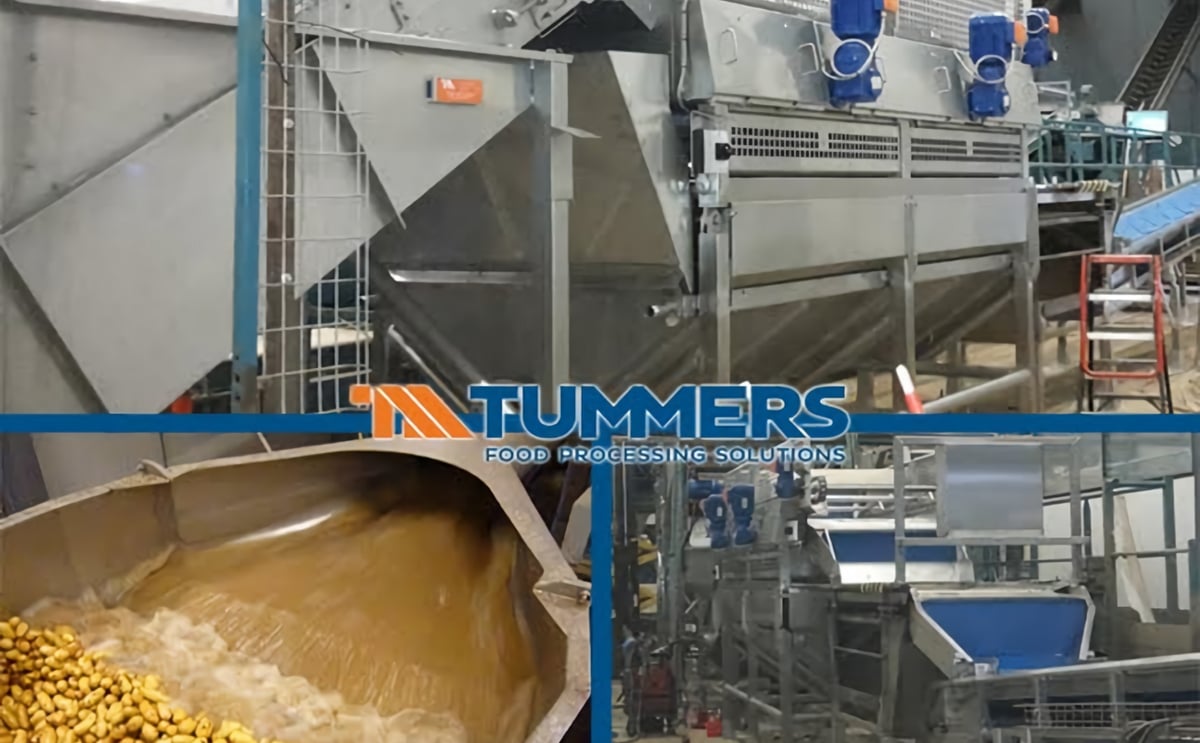 Tummers washing equipment handles potatoes real gentle... Tummers washing equipment handles potatoes real gentle...
